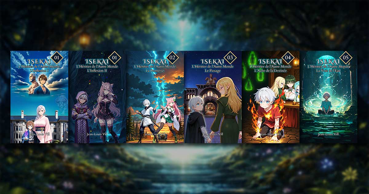 Les volumes de la saga ISEKAI L’Héritier de l’Autre Monde