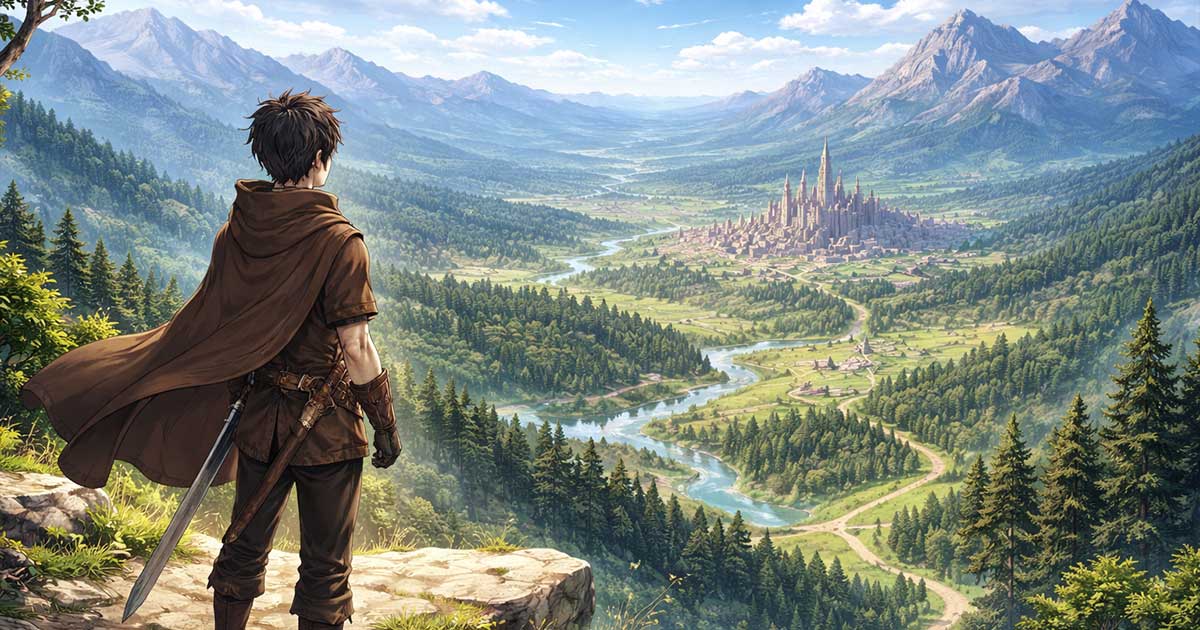 Isekai Light Novel — illustration thématique