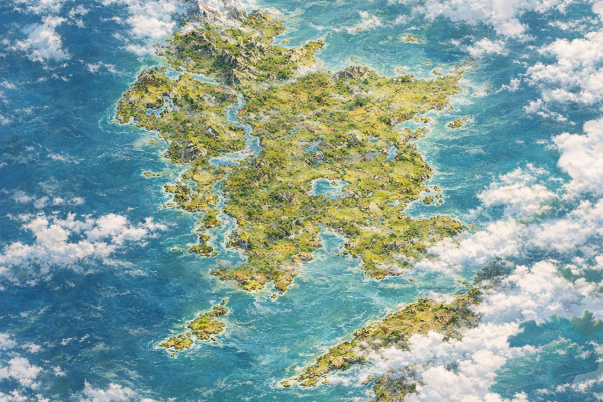 World map of the ISEKAI The Otherworlder’s Heir universe